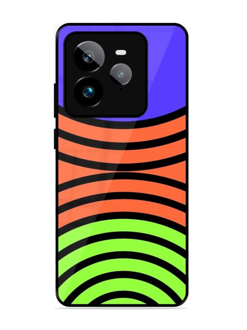 Psychedelic Stripe Symphony Glossy Soft Edge Case for Realme Gt 7 Pro (5G)