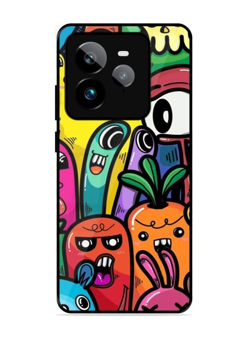 Whimsical Doodle Chaos Glossy Soft Edge Case for Realme Gt 7 Pro (5G)