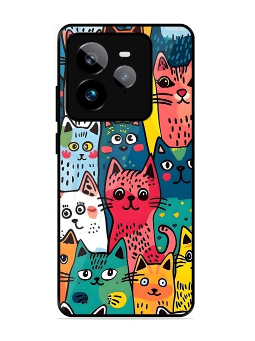 Feline Frenzy Glossy Soft Edge Case for Realme Gt 7 Pro (5G)