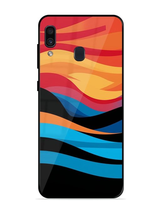 Blazing Currents Glossy Soft Edge Case for Samsung Galaxy A30