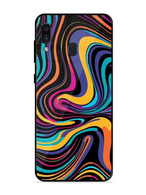 Psychedelic Swirl Glossy Soft Edge Case for Samsung Galaxy A30