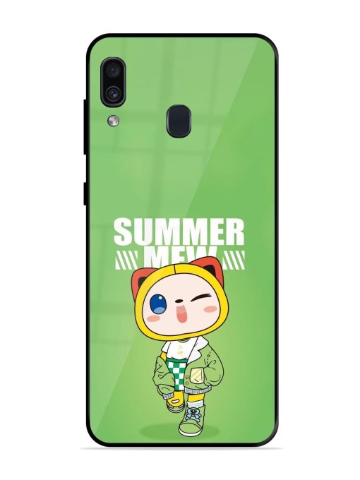 Purrfect Summer Glossy Soft Edge Case for Samsung Galaxy A30