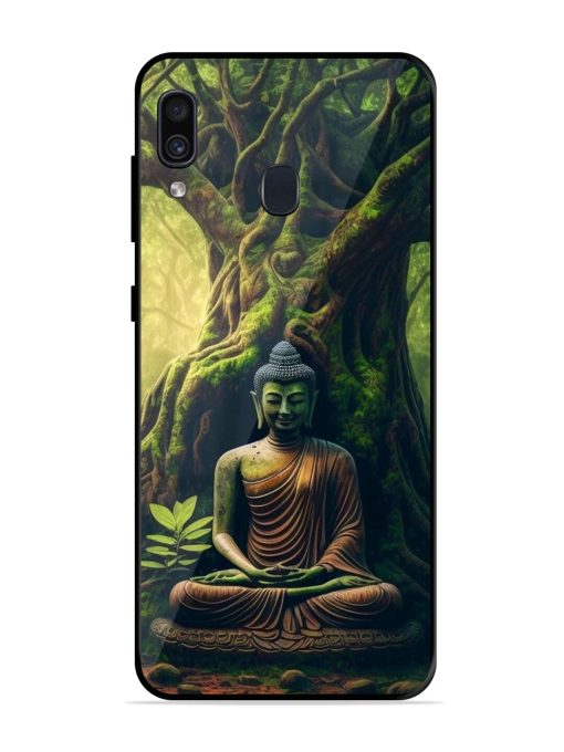 Green Buddha Art Glossy Soft Edge Case for Samsung Galaxy A30