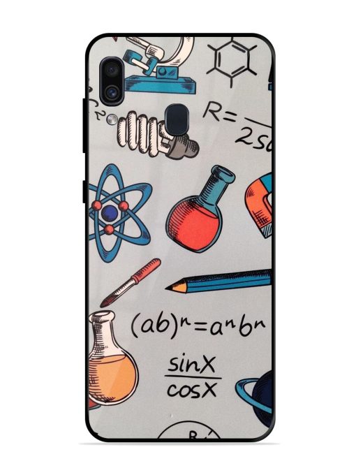 Science Doodle Glossy Soft Edge Case for Samsung Galaxy A30