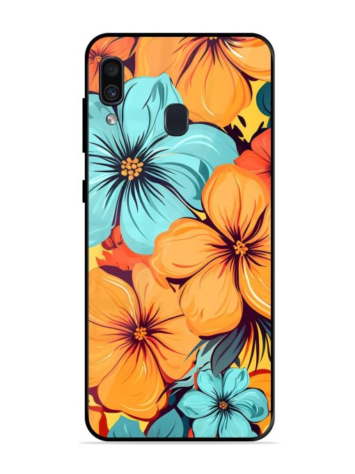 Tropical Bloom Glossy Soft Edge Case for Samsung Galaxy A30