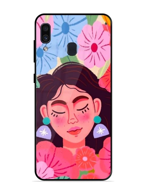 Blooming Serenity Glossy Soft Edge Case for Samsung Galaxy A30