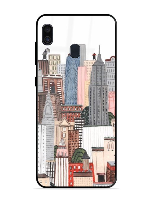 Cityscape Dreams Glossy Soft Edge Case for Samsung Galaxy A30