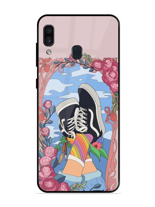 Floral Fantasy Glossy Soft Edge Case for Samsung Galaxy A30