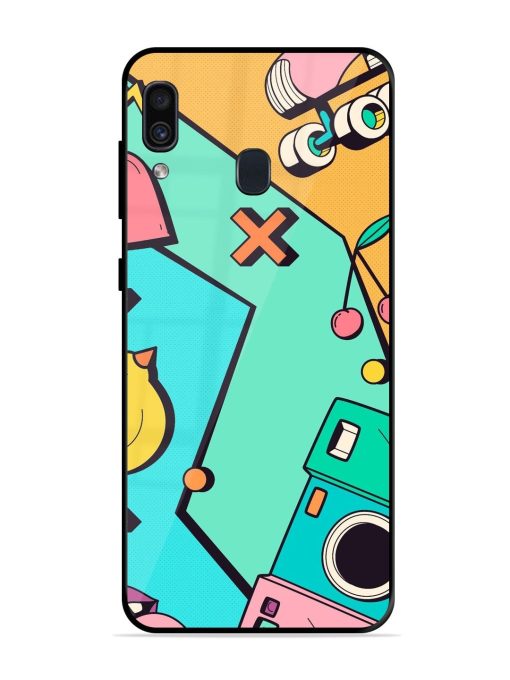 Retro Remix Glossy Soft Edge Case for Samsung Galaxy A30