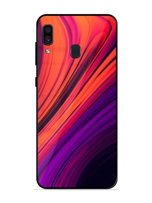 Crimson Curls Glossy Soft Edge Case for Samsung Galaxy A30