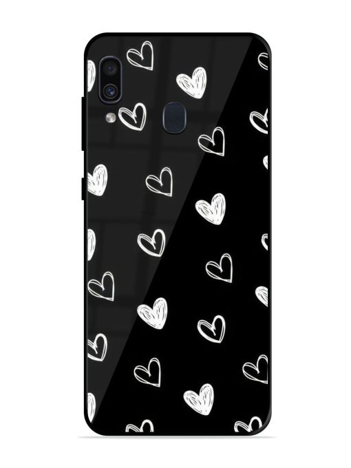 Scattered Hearts Glossy Soft Edge Case for Samsung Galaxy A30