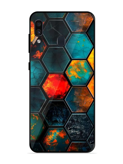 Hexagon Hive Glossy Soft Edge Case for Samsung Galaxy A30