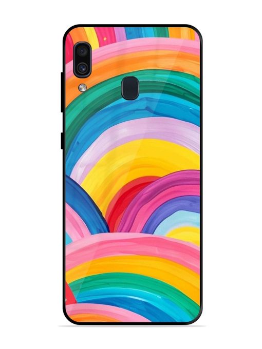 Rainbow Symphony Glossy Soft Edge Case for Samsung Galaxy A30