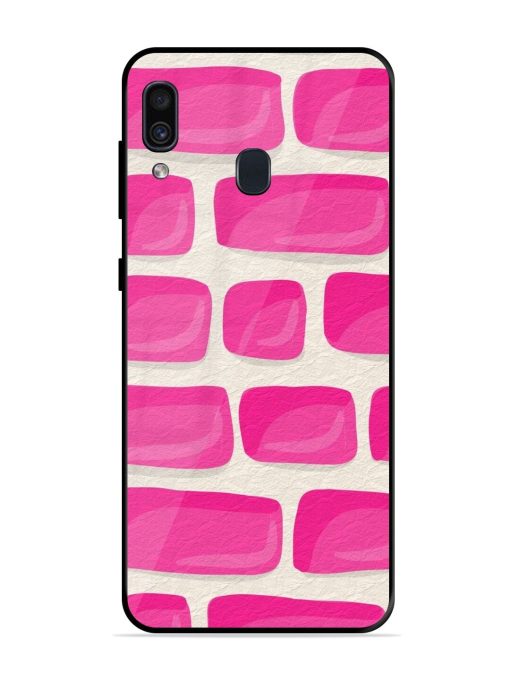 Pink Brick Wall Glossy Soft Edge Case for Samsung Galaxy A30