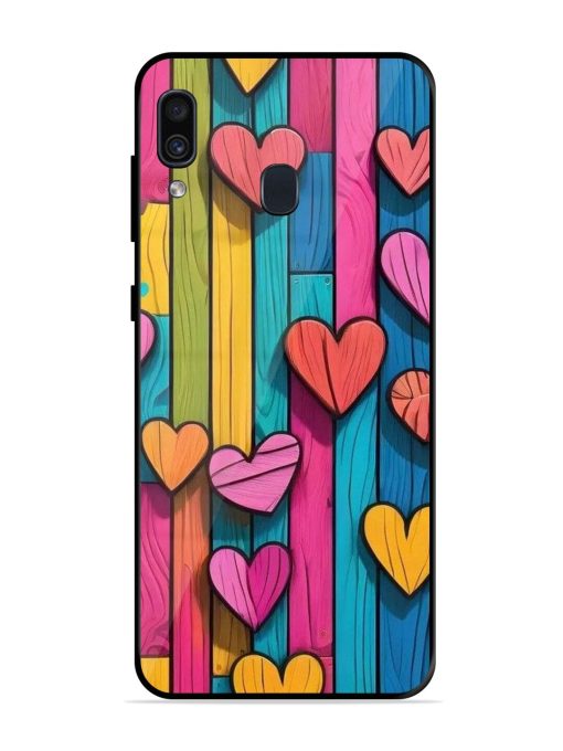 Rainbow Of Hearts Glossy Soft Edge Case for Samsung Galaxy A30