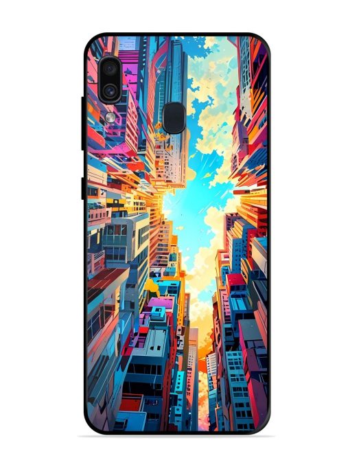 Skyward City Glossy Soft Edge Case for Samsung Galaxy A30