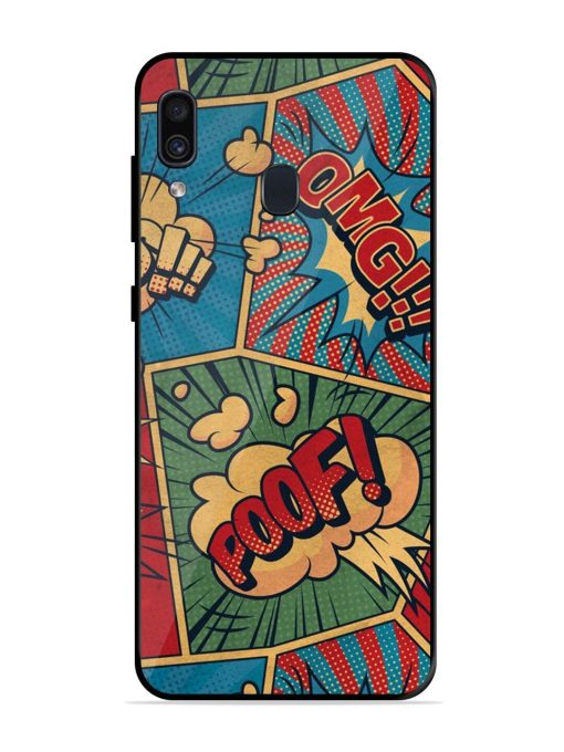 Comic Book Chaos Glossy Soft Edge Case for Samsung Galaxy A30