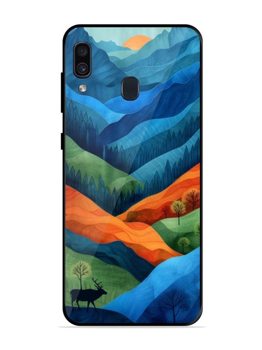 Layers Of The Land Glossy Soft Edge Case for Samsung Galaxy A30