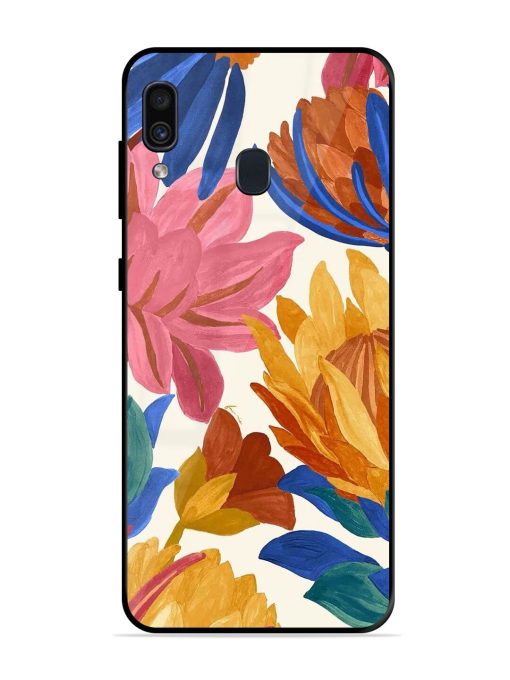 Blooming Tapestry Glossy Soft Edge Case for Samsung Galaxy A30