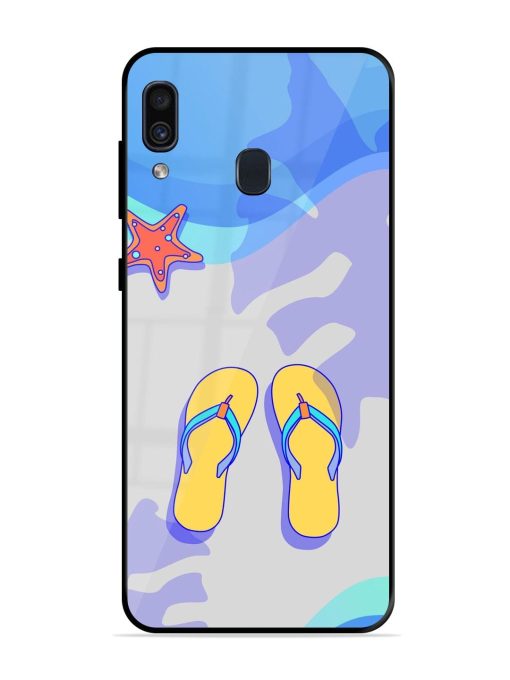 Sandy Toes And Salty Seas Glossy Soft Edge Case for Samsung Galaxy A30