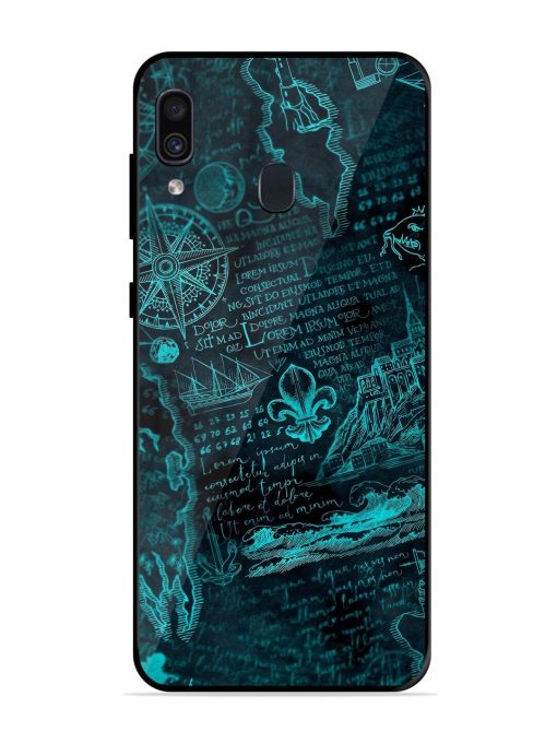 Nautical Notebook Glossy Soft Edge Case for Samsung Galaxy A30