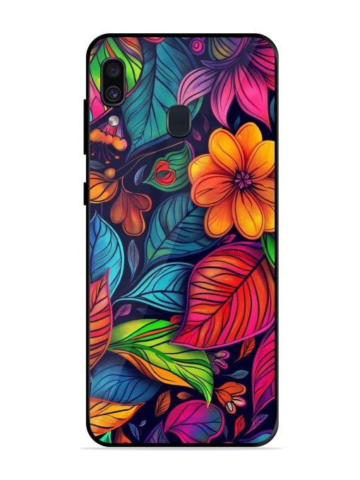 Rainbow Of Blooms Glossy Soft Edge Case for Samsung Galaxy A30