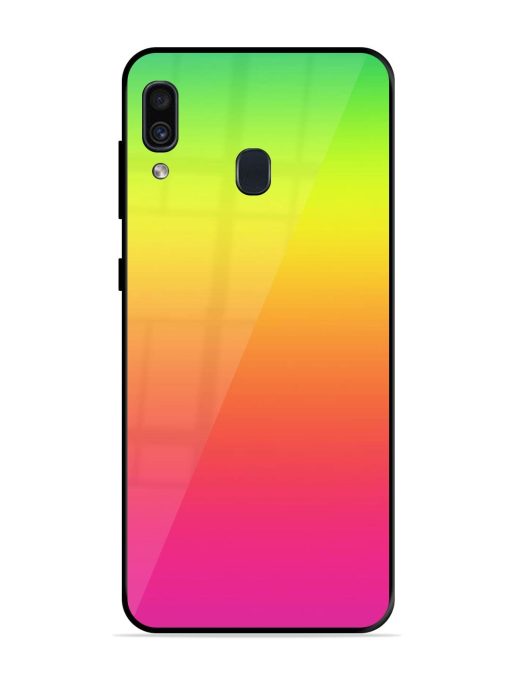 Rainbow Gradient Glossy Soft Edge Case for Samsung Galaxy A30