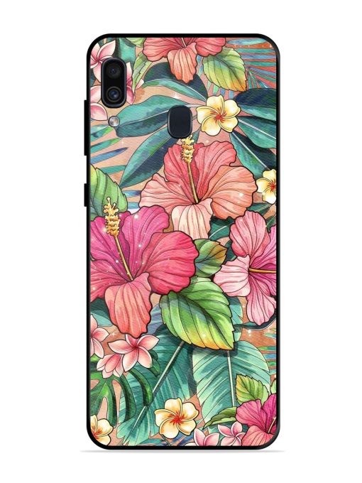 Tropical Tapestry Glossy Soft Edge Case for Samsung Galaxy A30