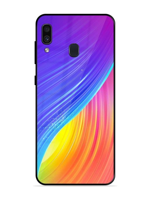 Neon Swirl Glossy Soft Edge Case for Samsung Galaxy A30