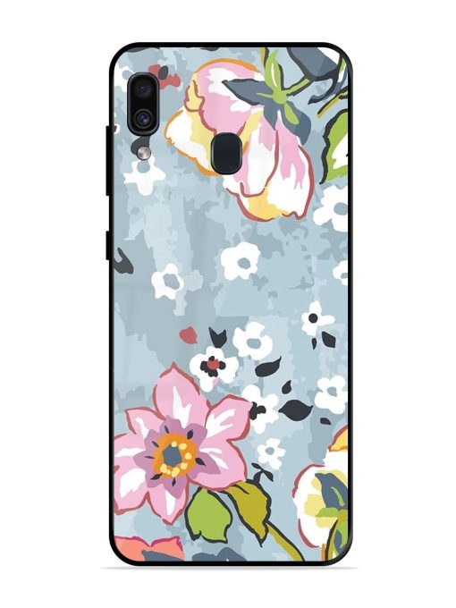 Floral Fantasy Glossy Soft Edge Case for Samsung Galaxy A30