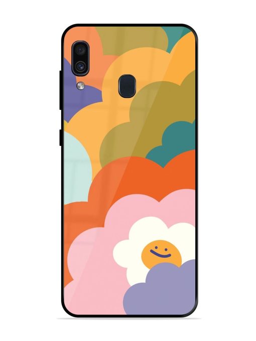 Happy Flower Power Glossy Soft Edge Case for Samsung Galaxy A30