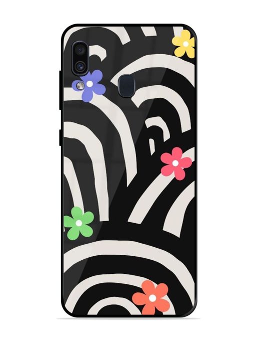 Rainbow Arcs Glossy Soft Edge Case for Samsung Galaxy A30