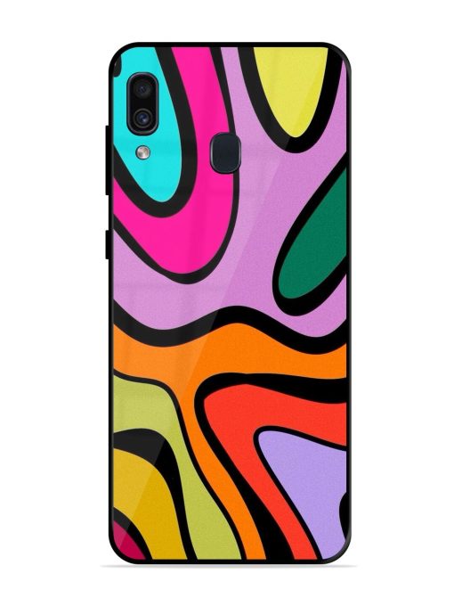 Groovy Swirls Glossy Soft Edge Case for Samsung Galaxy A30