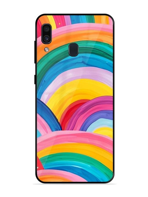 Rainbow Cascade Glossy Soft Edge Case for Samsung Galaxy A30