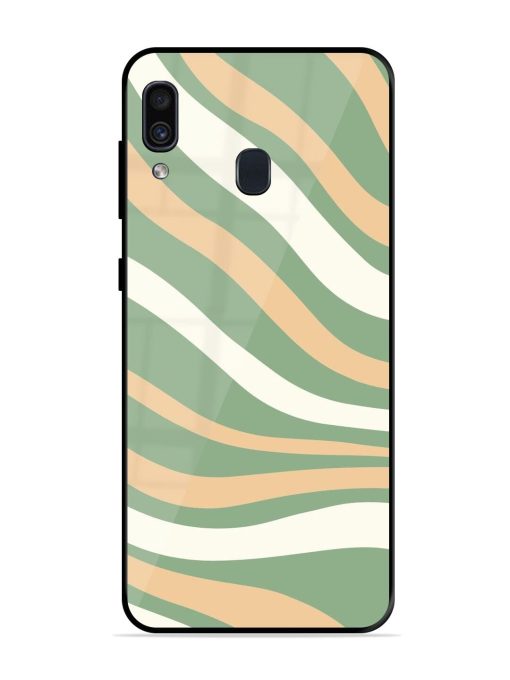 Wavy Pastel Paradise Glossy Soft Edge Case for Samsung Galaxy A30