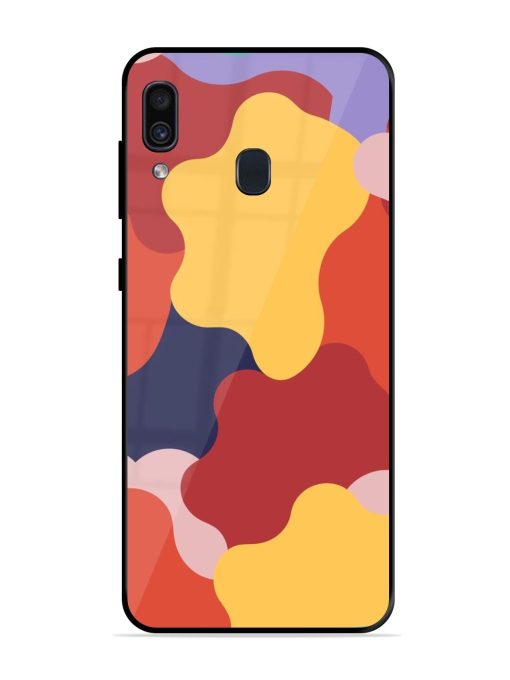 Gooey Color Chaos Glossy Soft Edge Case for Samsung Galaxy A30