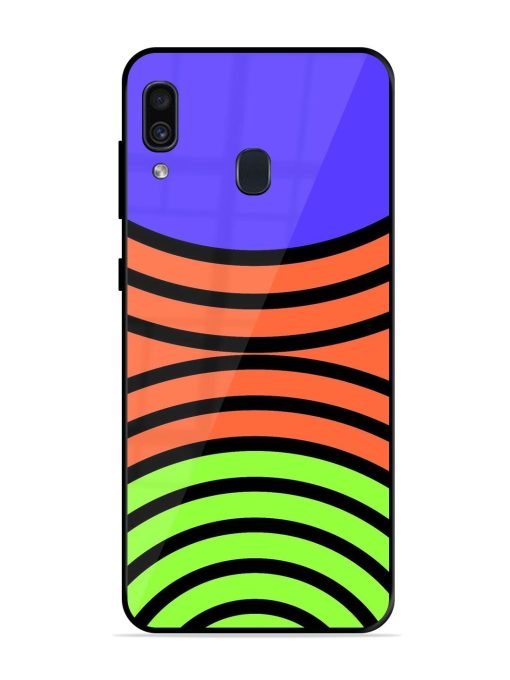 Psychedelic Stripe Symphony Glossy Soft Edge Case for Samsung Galaxy A30