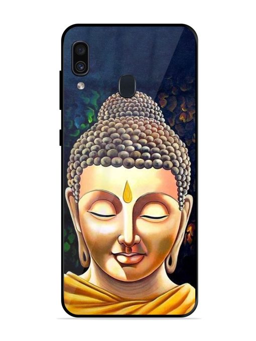 Buddha Face Glossy Soft Edge Case for Samsung Galaxy A30