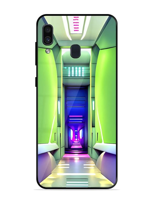 Neon Corridor Glossy Soft Edge Case for Samsung Galaxy A30