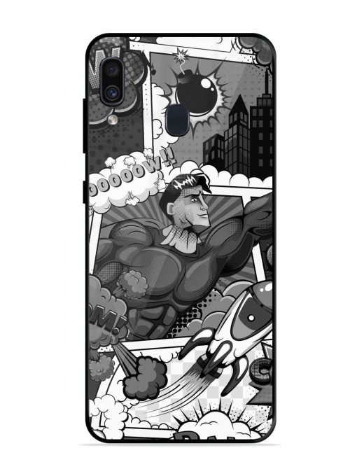 Comic Book Chaos Glossy Soft Edge Case for Samsung Galaxy A30