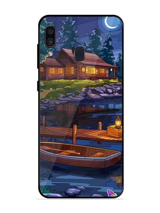 Moonlit Serenity Glossy Soft Edge Case for Samsung Galaxy A30