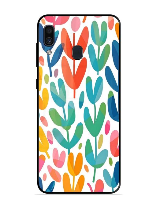 Rainbow Of Blooms Glossy Soft Edge Case for Samsung Galaxy A30