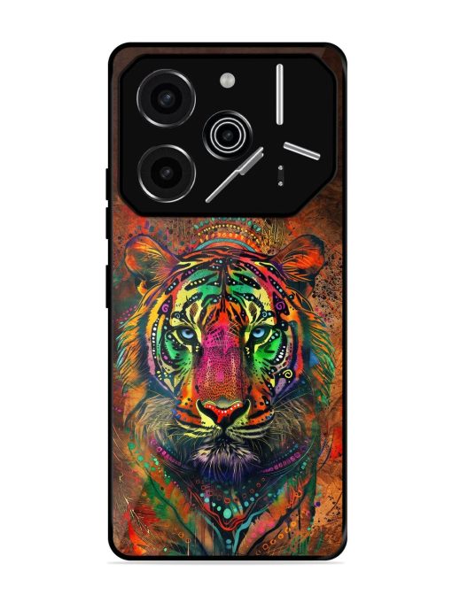 Cosmic Tiger Glossy Soft Edge Case for Tecno Pova 6 Pro (5G)