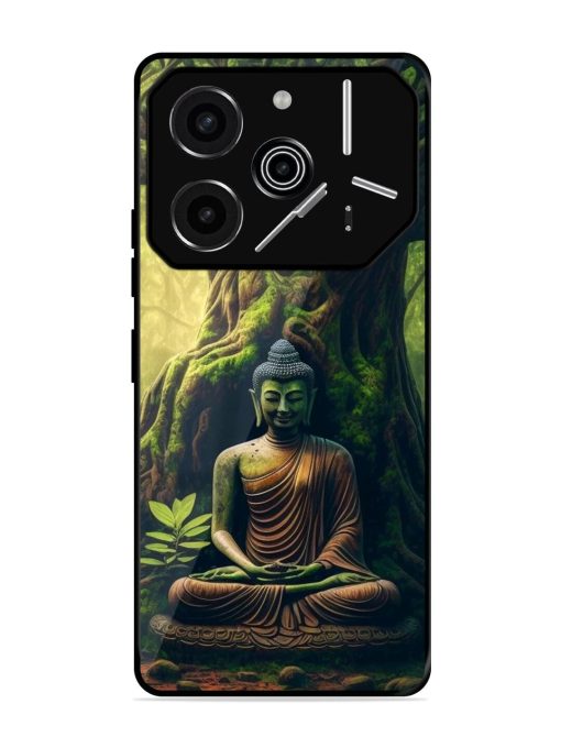 Green Buddha Art Glossy Soft Edge Case for Tecno Pova 6 Pro (5G)