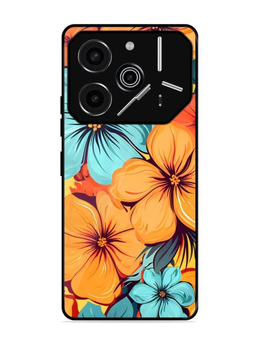 Tropical Bloom Glossy Soft Edge Case for Tecno Pova 6 Pro (5G)