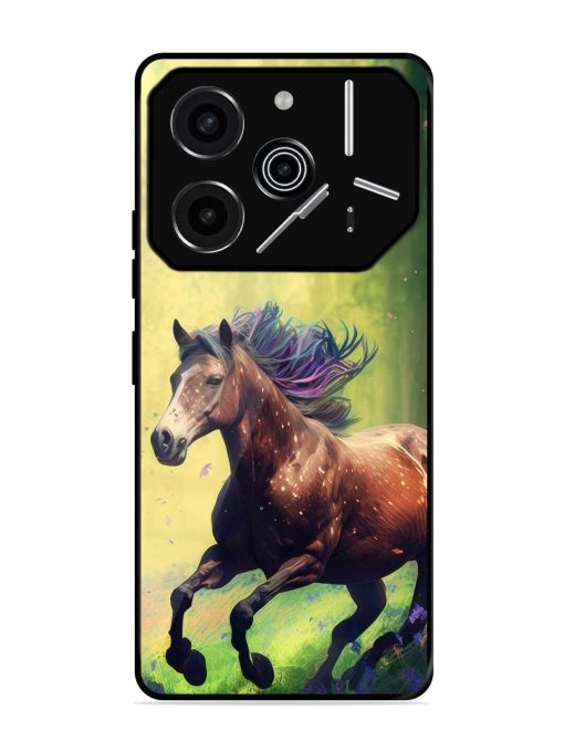 Enchanted Gallop Glossy Soft Edge Case for Tecno Pova 6 Pro (5G)