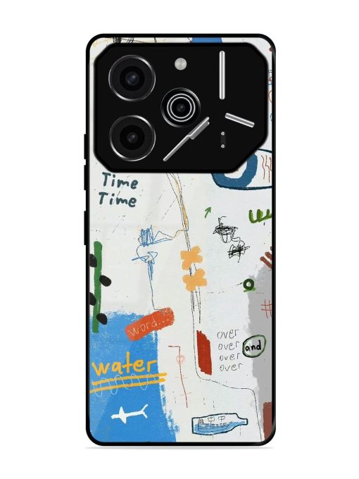 Mind Map Madness Glossy Soft Edge Case for Tecno Pova 6 Pro (5G)