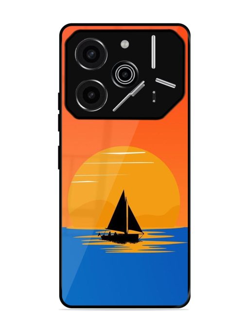 Sunset Sail Glossy Soft Edge Case for Tecno Pova 6 Pro (5G)