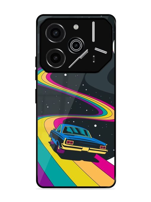 Rainbow Road Glossy Soft Edge Case for Tecno Pova 6 Pro (5G)