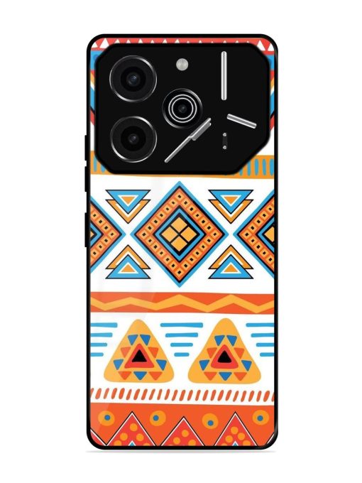 Vibrant Tribal Pattern Glossy Soft Edge Case for Tecno Pova 6 Pro (5G)